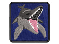 Toothy Ichthyosaur Aquatic Dinosaur Multi-Color Embroidered Iron-On or Hook & Loop Patch Applique