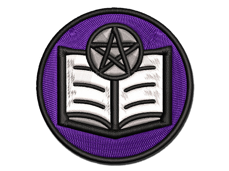 Book of Sorcery Witchcraft Magic Multi-Color Embroidered Iron-On or Hook & Loop Patch Applique