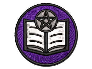 Book of Sorcery Witchcraft Magic Multi-Color Embroidered Iron-On or Hook & Loop Patch Applique