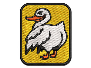 Cheeky Duck Butt Multi-Color Embroidered Iron-On or Hook & Loop Patch Applique