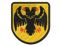 Double Headed Eagle Heraldry Multi-Color Embroidered Iron-On or Hook & Loop Patch Applique