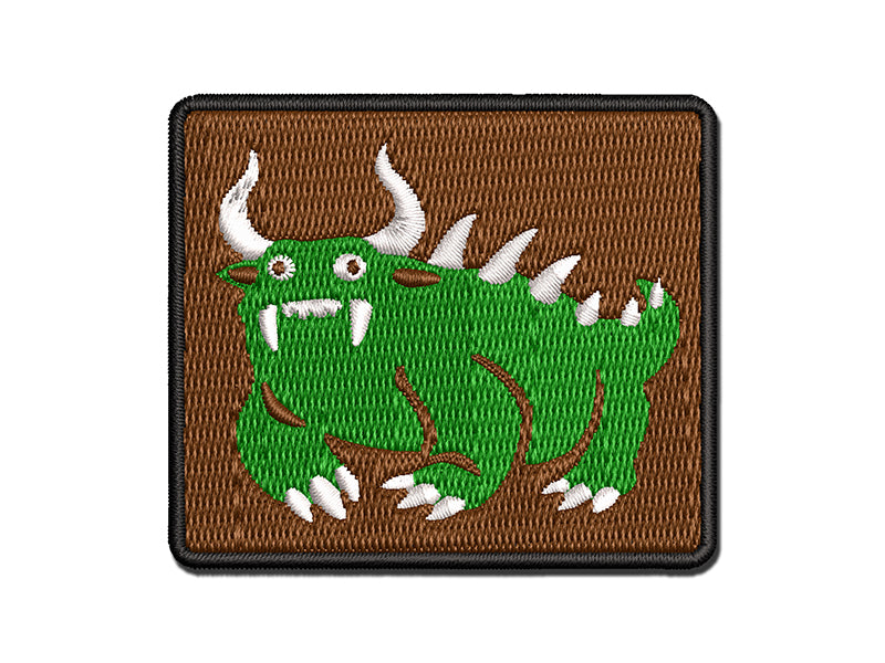 Hodag American Folklore Monster Multi-Color Embroidered Iron-On or Hook & Loop Patch Applique