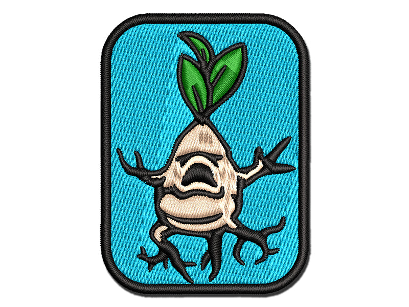 Mandrake Creepy Plant Baby Multi-Color Embroidered Iron-On or Hook & Loop Patch Applique