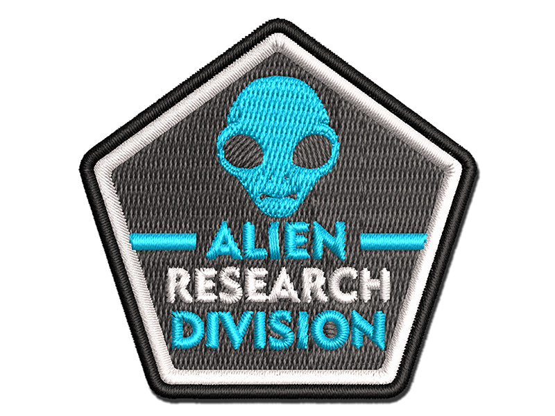 Alien Research Division Space Science Fiction Multi-Color Embroidered Iron-On or Hook & Loop Patch Applique