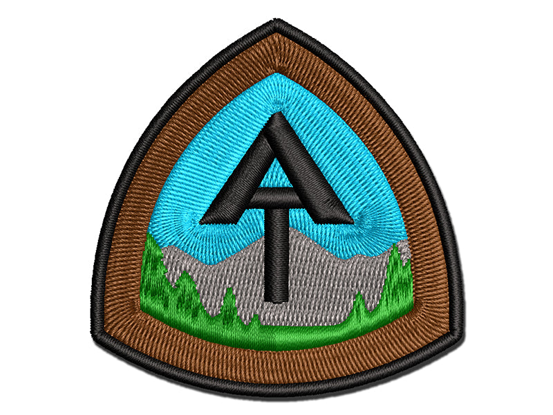 Appalachian Trail Hiking Triple Crown Multi-Color Embroidered Iron-On or Hook & Loop Patch Applique