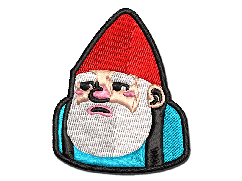 Awkward Pocket Gnome Multi-Color Embroidered Iron-On or Hook & Loop Patch Applique