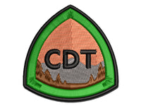 Continental Divide Trail Hiking Triple Crown Multi-Color Embroidered Iron-On or Hook & Loop Patch Applique