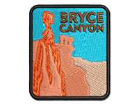 Destination Bryce Canyon National Park Multi-Color Embroidered Iron-On or Hook & Loop Patch Applique