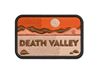 Destination Death Valley Desert National Park Multi-Color Embroidered Iron-On or Hook & Loop Patch Applique