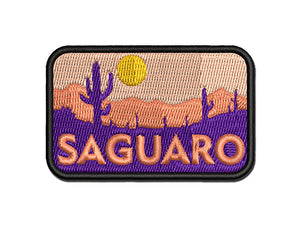 Destination Saguaro Desert National Park Multi-Color Embroidered Iron-On or Hook & Loop Patch Applique