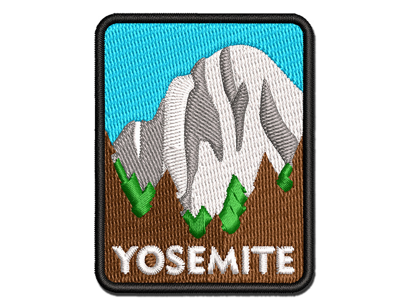 Destination Yosemite National Park Forest Multi-Color Embroidered Iron-On or Hook & Loop Patch Applique