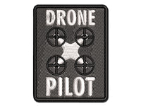 Drone Pilot Remote Controlled Hobby Multi-Color Embroidered Iron-On or Hook & Loop Patch Applique