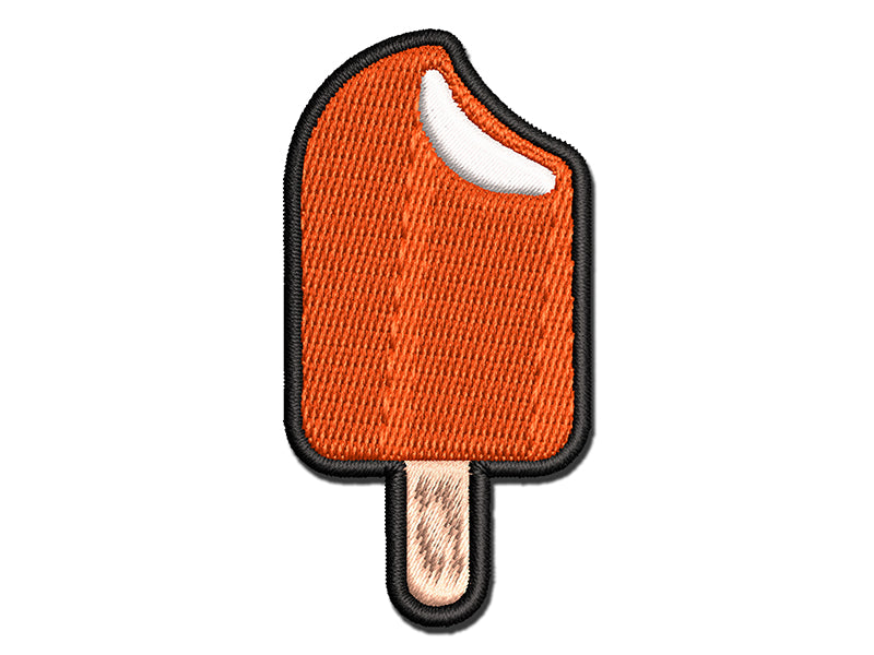 Orange Cream Popsicle Frozen Treat Multi-Color Embroidered Iron-On or Hook & Loop Patch Applique