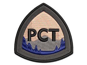 Pacific Crest Trail Hiking Triple Crown Multi-Color Embroidered Iron-On or Hook & Loop Patch Applique