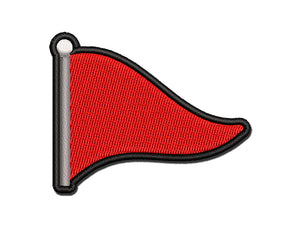 Red Flag Warning Dating Funny Multi-Color Embroidered Iron-On or Hook & Loop Patch Applique