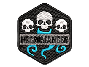 RPG Class Necromancer Games Fantasy Gaming Multi-Color Embroidered Iron-On or Hook & Loop Patch Applique