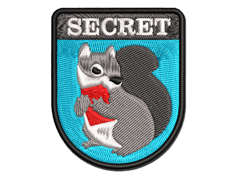 Secret Squirrel Stuff Multi-Color Embroidered Iron-On or Hook & Loop Patch Applique