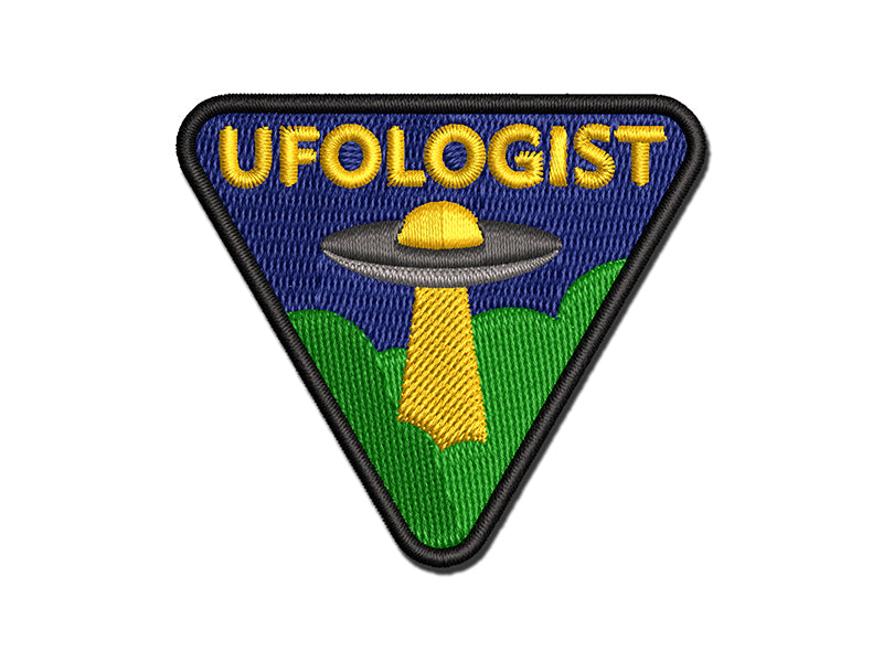 Ufologist UFO Science Fiction Aliens Hobby Multi-Color Embroidered Iron-On or Hook & Loop Patch Applique