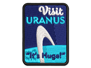 Visit Uranus Science Fiction Destination Multi-Color Embroidered Iron-On or Hook & Loop Patch Applique
