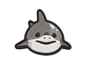 Chubby Baby Shark Great White Multi-Color Embroidered Iron-On or Hook & Loop Patch Applique