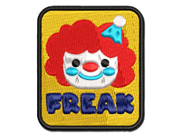 Clown Freak Funny Circus Multi-Color Embroidered Iron-On or Hook & Loop Patch Applique