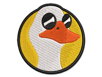 Cool Duck with Sunglasses Multi-Color Embroidered Iron-On or Hook & Loop Patch Applique