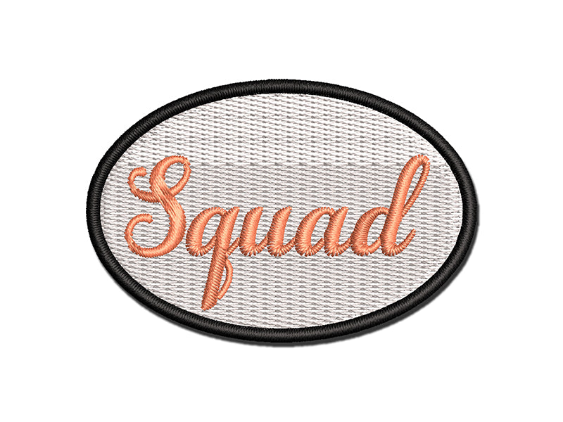 Wedding Squad Party Group Multi-Color Embroidered Iron-On or Hook & Loop Patch Applique