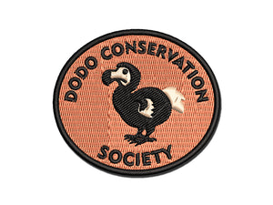 Dodo Conservation Society Multi-Color Embroidered Iron-On or Hook & Loop Patch Applique