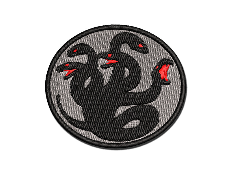 Hydra Snake Monster Mythical Creature Multi-Color Embroidered Iron-On or Hook & Loop Patch Applique