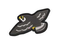 Soaring Peregrine Falcon Bird of Prey Multi-Color Embroidered Iron-On or Hook & Loop Patch Applique