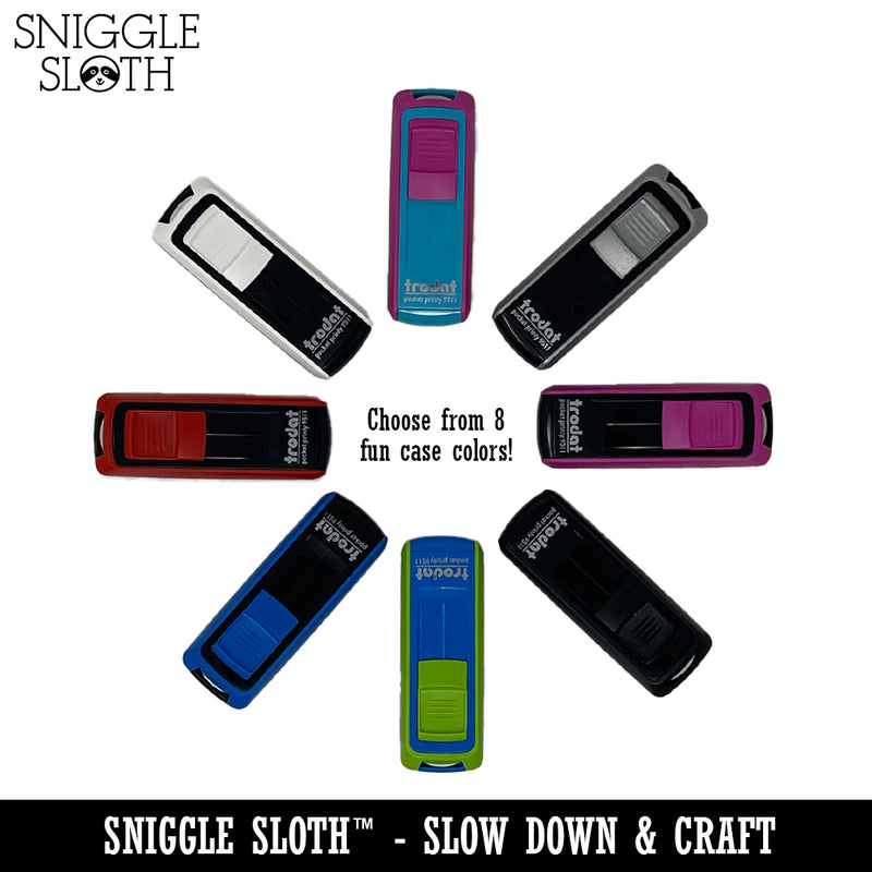 Received Office Filing Self-Inking Portable Pocket Stamp 1-1/2" Ink Stamper for Business Office