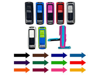 Bold Arrow Pointing Right Left Self-Inking Portable Pocket Stamp 1-1/2" Ink Stamper for Business Office