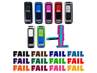 Fail Bold Text Test Inspection Self-Inking Portable Pocket Stamp 1-1/2" Ink Stamper for Business Office