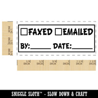 Faxed Emailed Document Fill-in Self-Inking Portable Pocket Stamp 1-1/2" Ink Stamper for Business Office