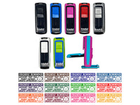 Friendly Reminder Account Past Due Happy Face Self-Inking Portable Pocket Stamp 1-1/2" Ink Stamper for Business Office