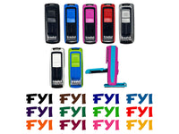 FYI For Your Information Bold Self-Inking Portable Pocket Stamp 1-1/2" Ink Stamper for Business Office