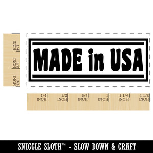 Made in USA with Border Self-Inking Portable Pocket Stamp 1-1/2" Ink Stamper for Business Office