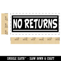 No Returns Reversed Self-Inking Portable Pocket Stamp 1-1/2" Ink Stamper for Business Office