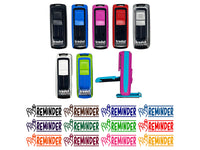 Reminder with String Finger Self-Inking Portable Pocket Stamp 1-1/2" Ink Stamper for Business Office