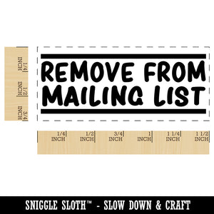 Remove From Mailing List Self-Inking Portable Pocket Stamp 1-1/2" Ink Stamper for Business Office