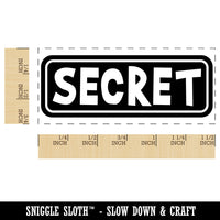 Secret Reversed Self-Inking Portable Pocket Stamp 1-1/2" Ink Stamper for Business Office