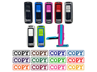 Copy Double Line Border Document Self-Inking Portable Pocket Stamp 1-1/2" Ink Stamper for Business Office