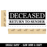 Deceased Return to Sender Mail Delivery Service Self-Inking Portable Pocket Stamp 1-1/2" Ink Stamper for Business Office