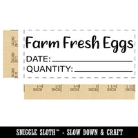 Farm Fresh Eggs Date Quantity Label Carton Self-Inking Portable Pocket Stamp 1-1/2" Ink Stamper for Business Office