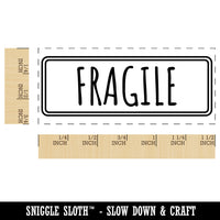 Fragile Shipment Label Box Package Self-Inking Portable Pocket Stamp 1-1/2" Ink Stamper for Business Office