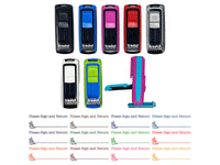 Please Sign and Return Rose Signature Line Self-Inking Portable Pocket Stamp 1-1/2" Ink Stamper for Business Office