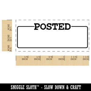 Posted Blank Box for Date Signature Bank Check Self-Inking Portable Pocket Stamp 1-1/2" Ink Stamper for Business Office