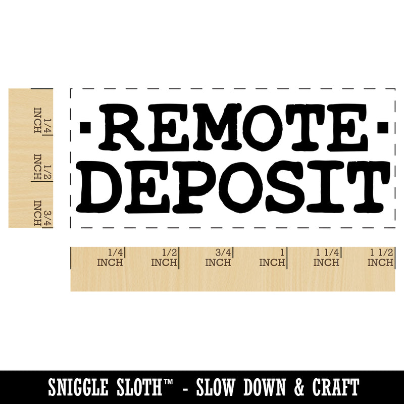 Remote Deposit Bank Check Self-Inking Portable Pocket Stamp 1-1/2" Ink Stamper for Business Office