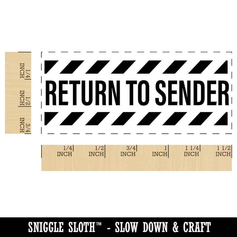 Return to Sender Mail Delivery Service Self-Inking Portable Pocket Stamp 1-1/2" Ink Stamper for Business Office
