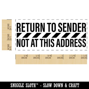Return to Sender Not at this Address Mail Delivery Service Self-Inking Portable Pocket Stamp 1-1/2" Ink Stamper